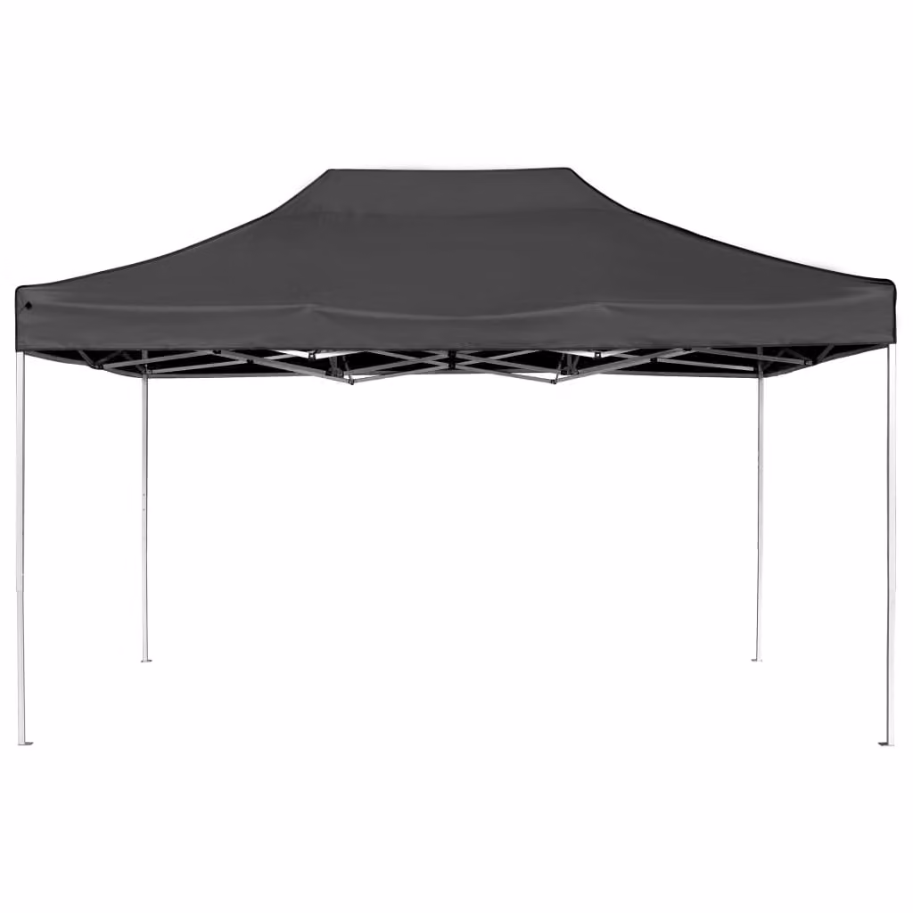 vidaXL Tenda professionale per feste pieghevole in alluminio 4,5x3 m antracite