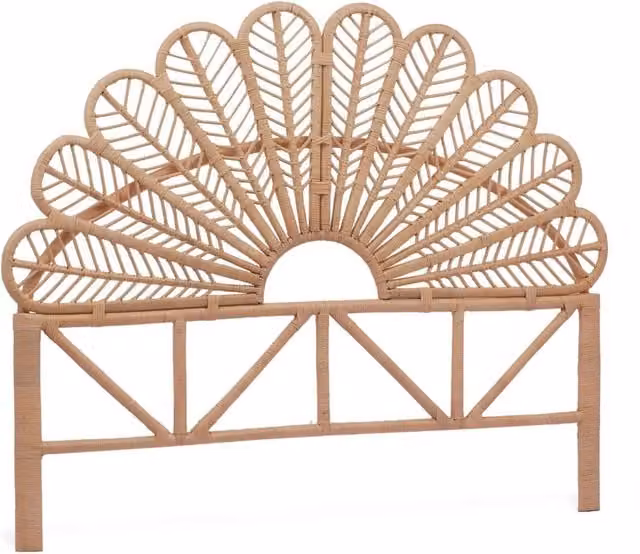 Testiera in rattan naturale