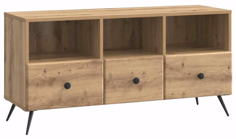 Mobile TV con cassetto Rovere Artigianale 102 x 34,5 x 50 cm