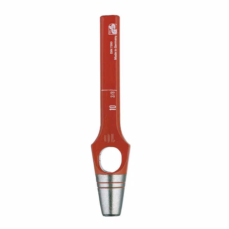 Ferro da stiro Paffrath Henkelloche secondo DIN 7200 A, verniciato rosso, 46 mm