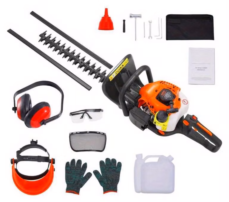 Tagliasiepi – Tagliasiepi a motore – Tagliasiepi a benzina – Tagliasiepi da giardino – Motore da 26 cc – Larghezza di taglio 58 cm