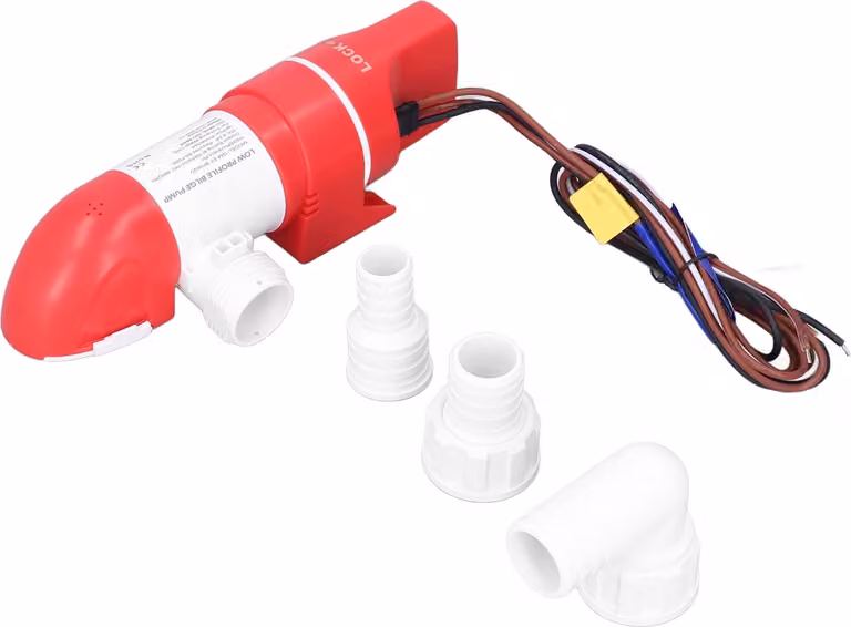 Pompa di sentina automatica - 1100GPH / 4160LPH, DC12V, acciaio inox, rotazione 360�� - Ideale per barche e camper