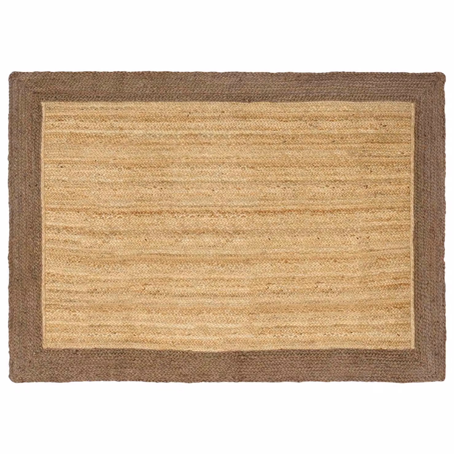 Tappeto da area moderno in juta lavabile vidaXL, Grigio/Beige, L 140 cm x P 200 cm