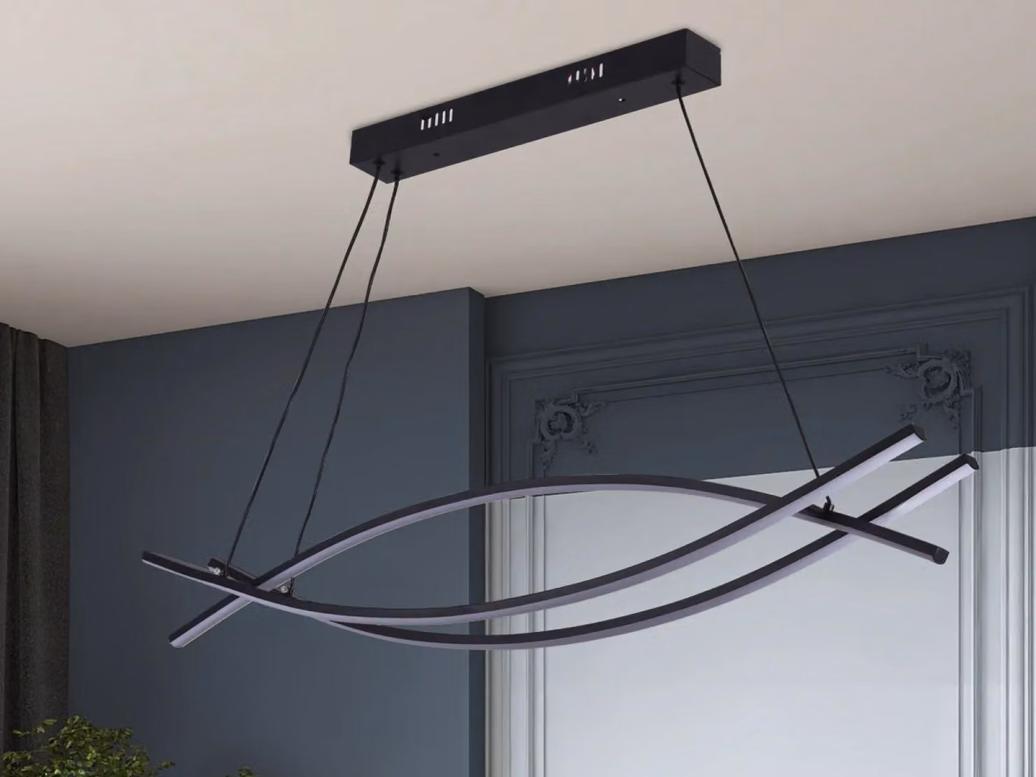 Lampada a sospensione a LED con telecomando, 70W - J4352/B