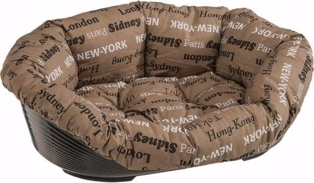 Cesto per cani e gatti Ferplast con cuscino 52 cm beige