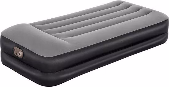 Letto ad aria elettrico con pompa integrata – Comodo letto per interni ed esterni – Letto ad aria gonfiabile rapido – Letto ideale per ospiti, campeggio e vacanze – Letto ad aria a doppia camera con pompa elettrica – Letto compatto per viaggi – Stevilo