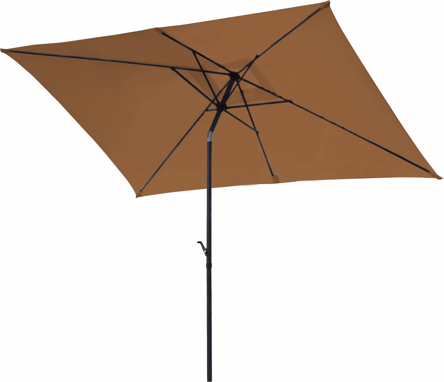 SVITA ombrellone 3x2m rettangolare da balcone con protezione solare grigio opaco