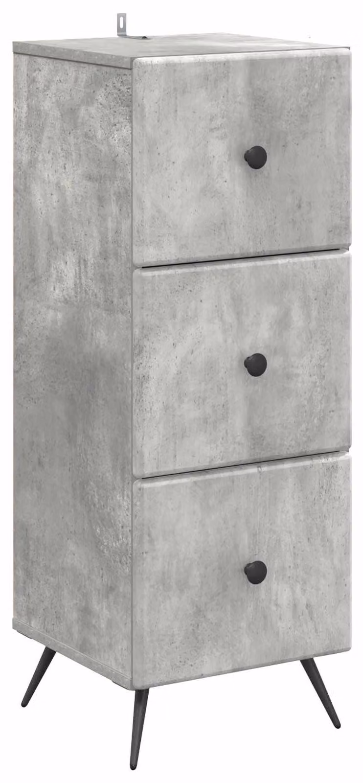 Mobile con Cassetti Grigio Cemento 33 x 34,5 x 90 cm