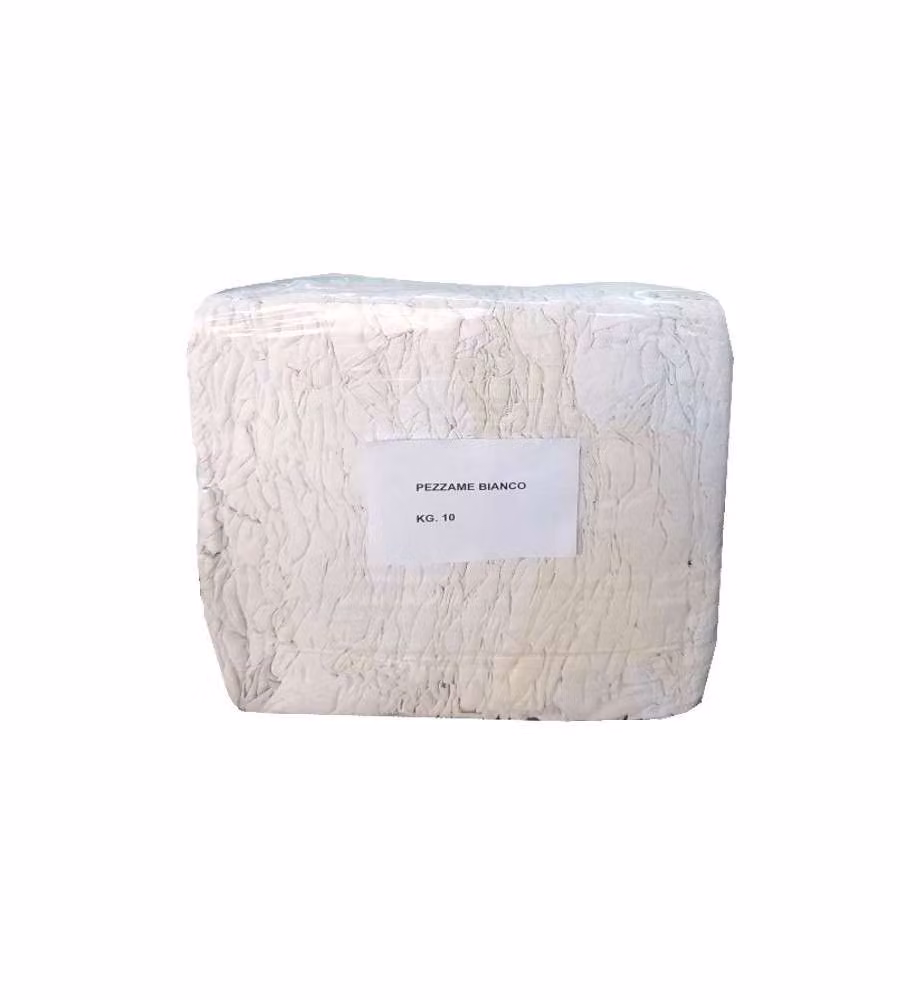 Tessuto Straccio Bianco Misto Kg 10