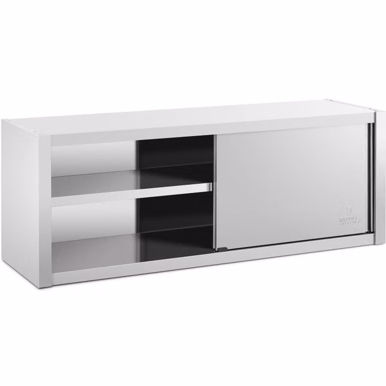 Expondo Royal Catering Armadio pensile in acciaio inox - 160 x 45 cm