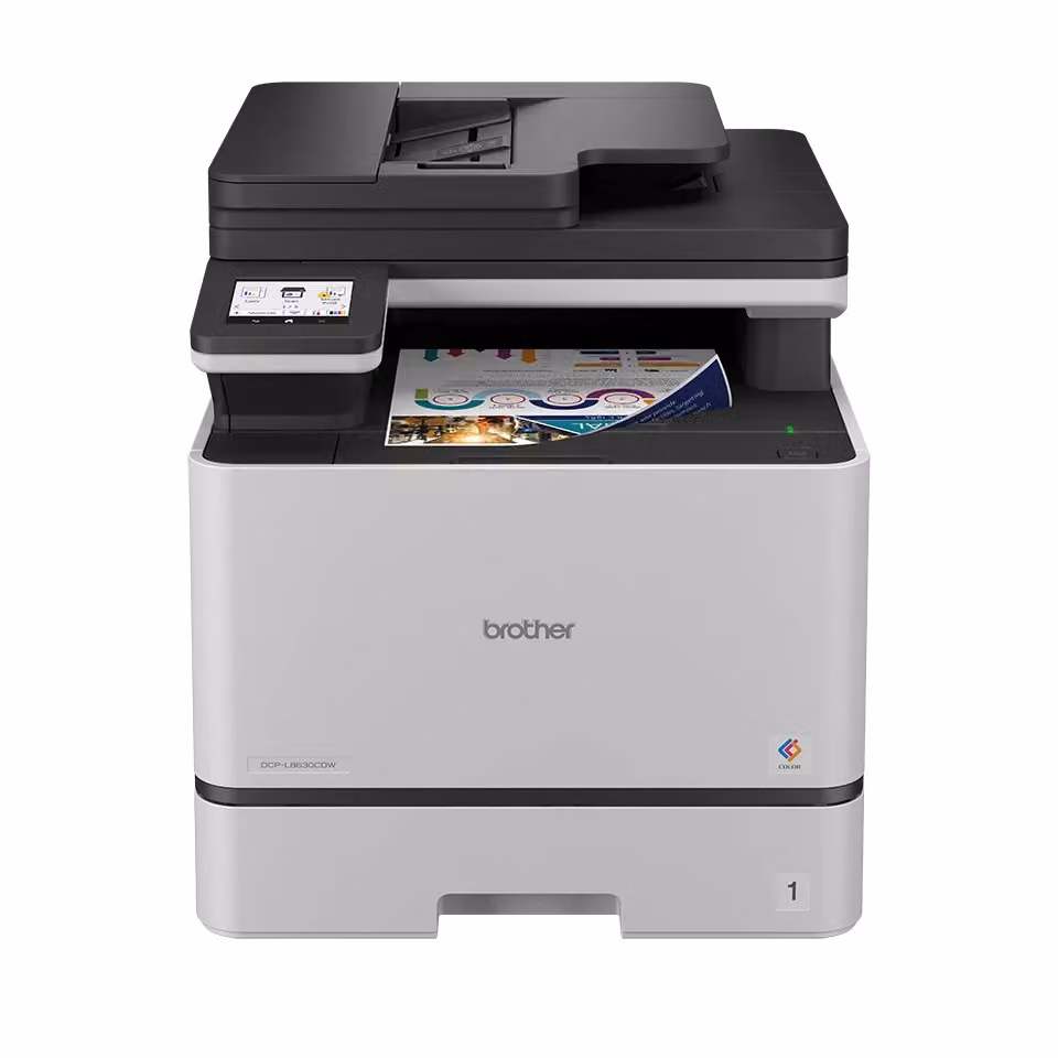 Stampante Multifunzione Laser Brother DCP-L8630CDW A4 con Wi-Fi, Ethernet e USB, Colore Grigio e Bianco – 2