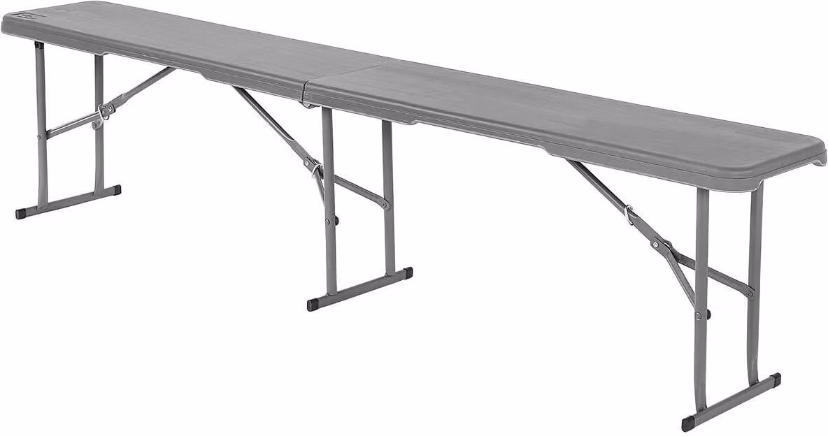 Panca turistica pieghevole panca karering 183X28X43CM grigio