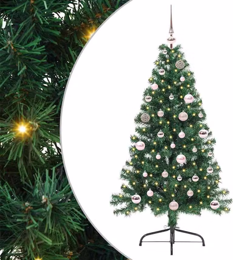 Maison Exclusive - Albero di Natale artificiale preilluminato verde 150 cm PVC