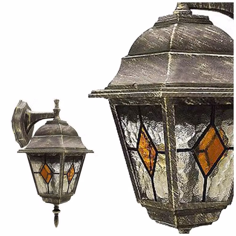 Lampada da parete classica per esterni 1xE27 Monaco oro antico 8181 Rabalux