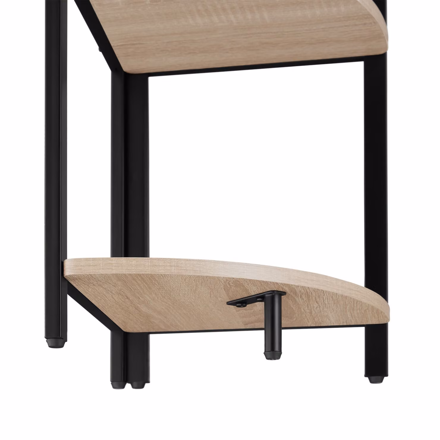Scaffali ad angolo Castlebar tectake in stile industriale, legno rovere e metallo, marrone e nero, L/P/H: 30 x 30 x 150 cm – 1