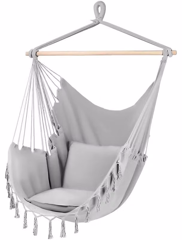 Sedia a dondolo sospesa brasiliana - grigio Gardlov 20937 74010