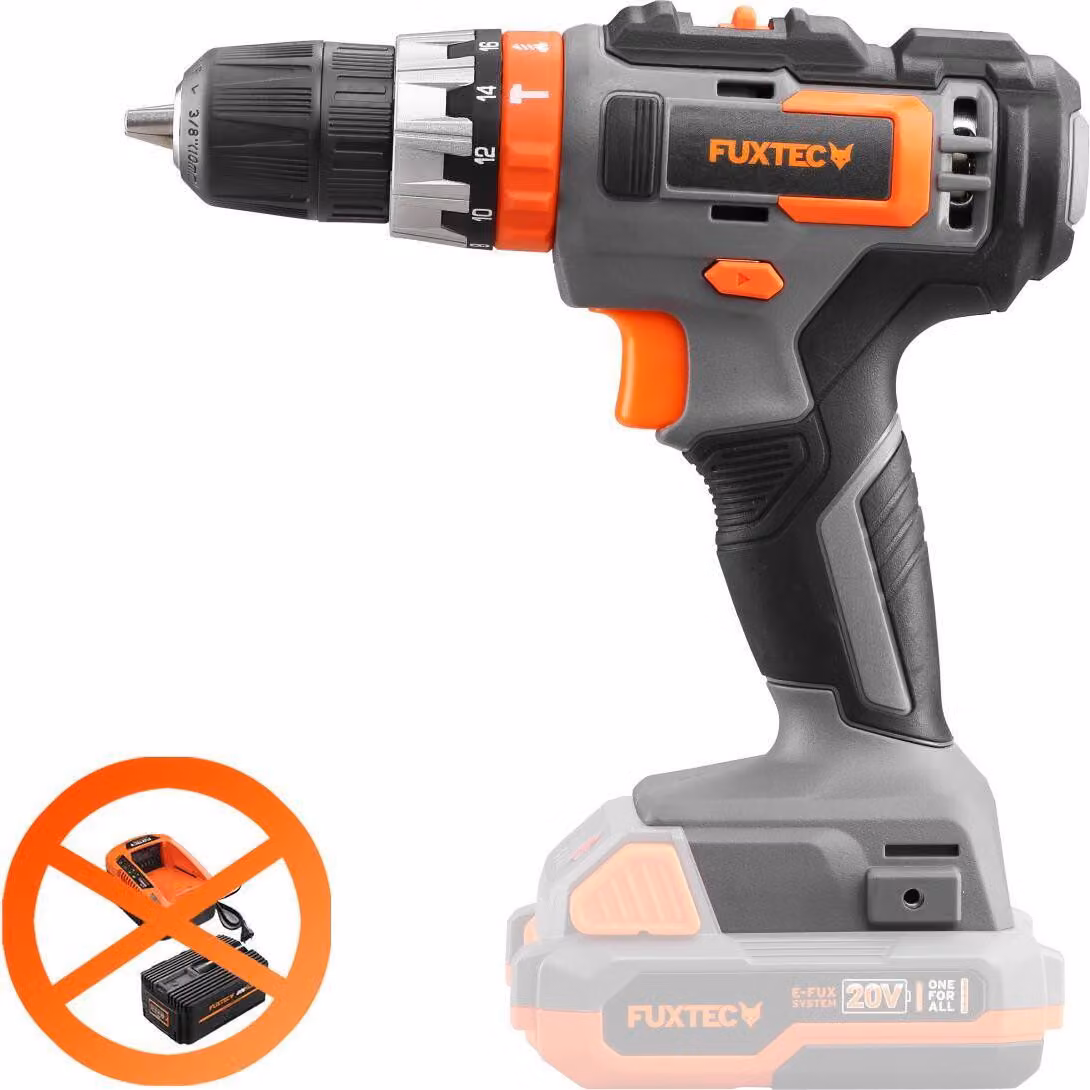 Trapano a percussione a batteria FUXTEC 20V FX-E1SBS20 senza batteria, senza caricabatterie