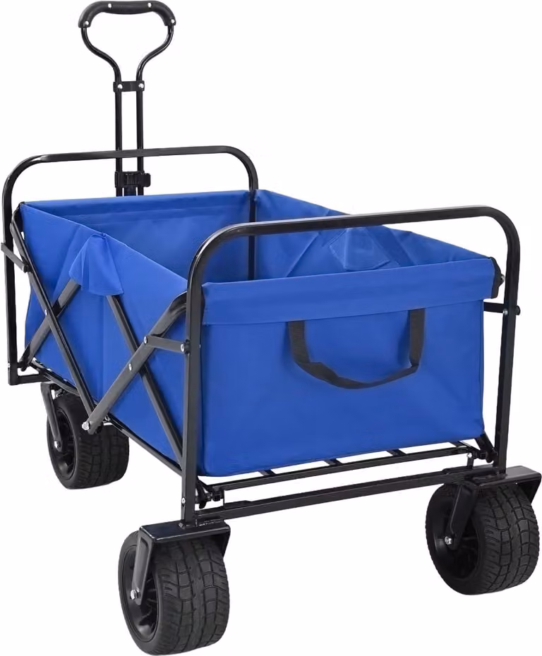 Carrello Pieghevole Blu 89 x 63 x 96 cm