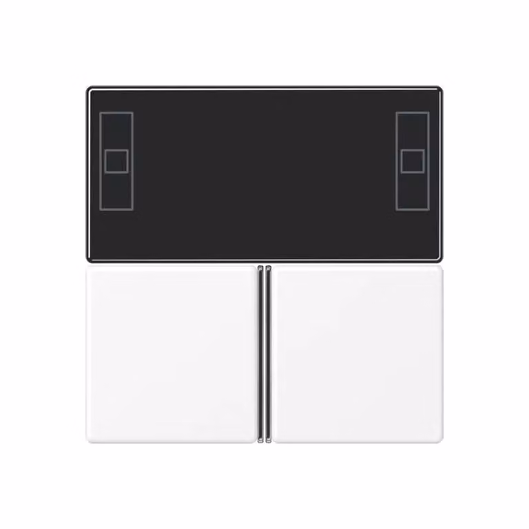 Tastiera Jung a 3 tasti, controller ambiente F40, serie A, bianco neve opaco A4093TSAWWM