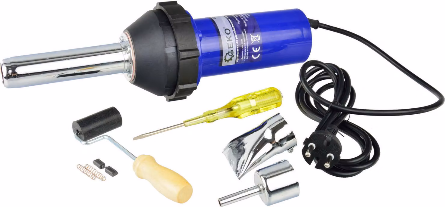 GEKO Saldatrice ad aria calda per plastica, 1080 W, 20-550 °C, modello G81036