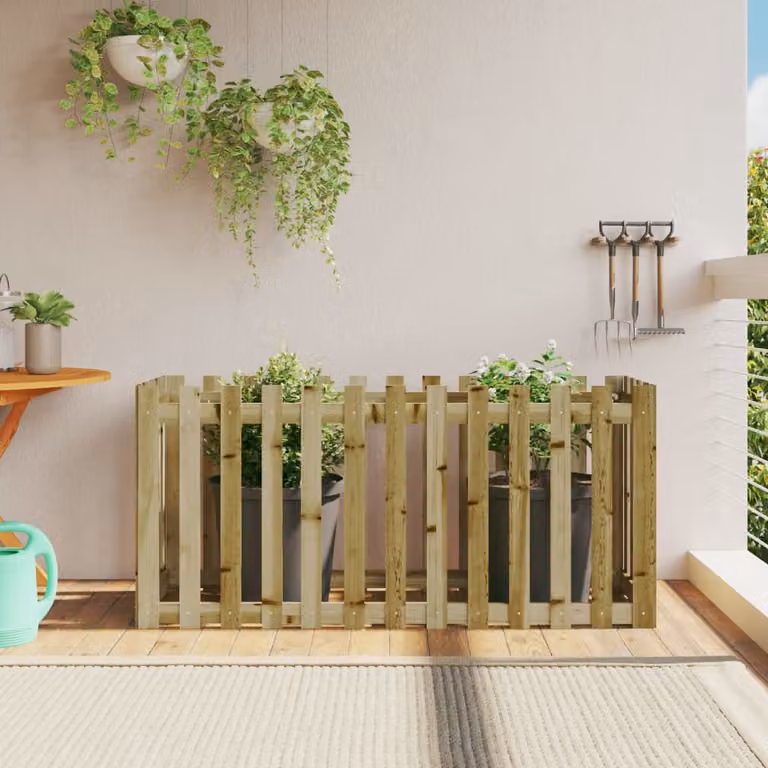 L/P/H: 150 x 50 x 70 cm vidaXL Fioriera da Giardino in Legno Marrone