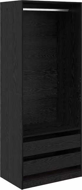 Guardaroba Rovere Nero 80 x 50 x 200 cm Legno multistrato CFW2927270