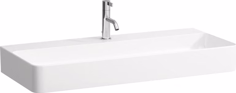 LAUFEN VAL lavabo, encastré, 1 trou pour robinet, sans trop-plein, 950x420mm, H8102877571111, H8102877571111