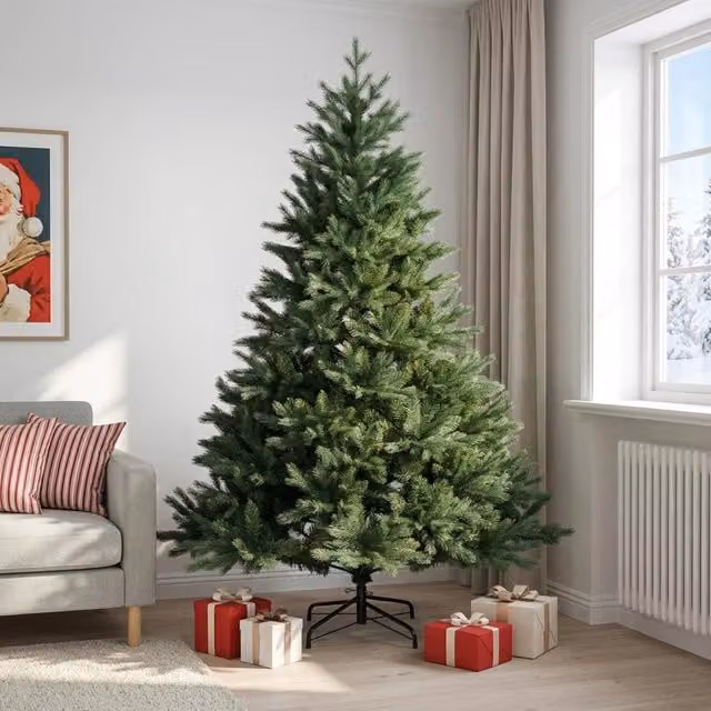 Albero di Natale Artificiale con Rami Pieghevoli 210 cm 42055490