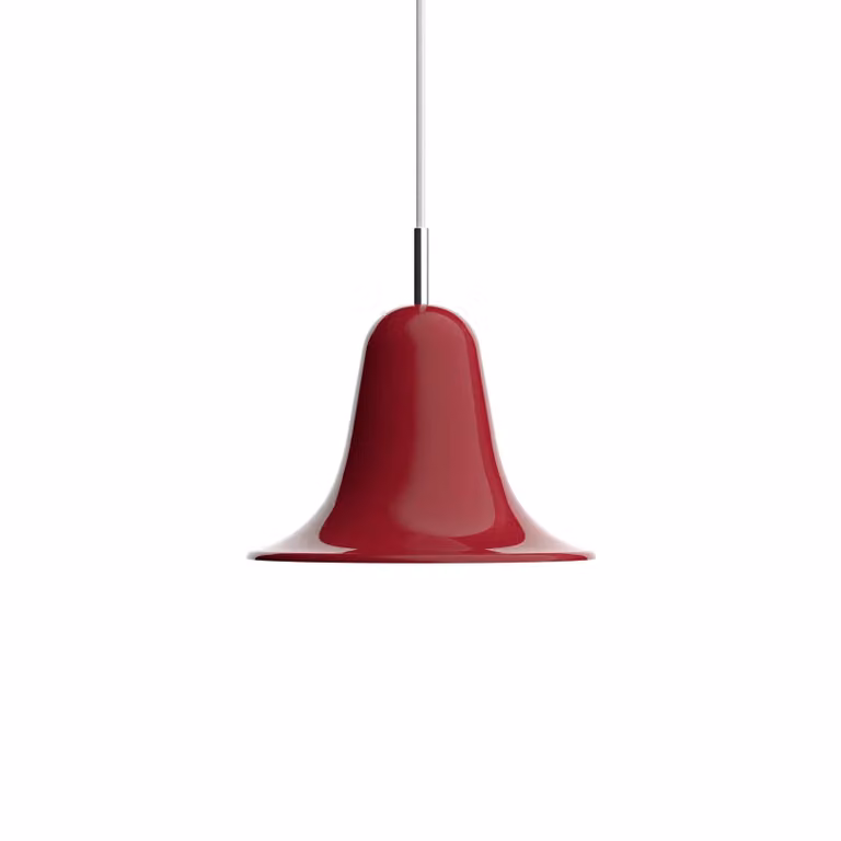 Verpan Lampada a sospensione Pantop, dimmerabile, Rosso, Soggiorno / Sala da pranzo, Metallo, Design, Lampada a sospensione