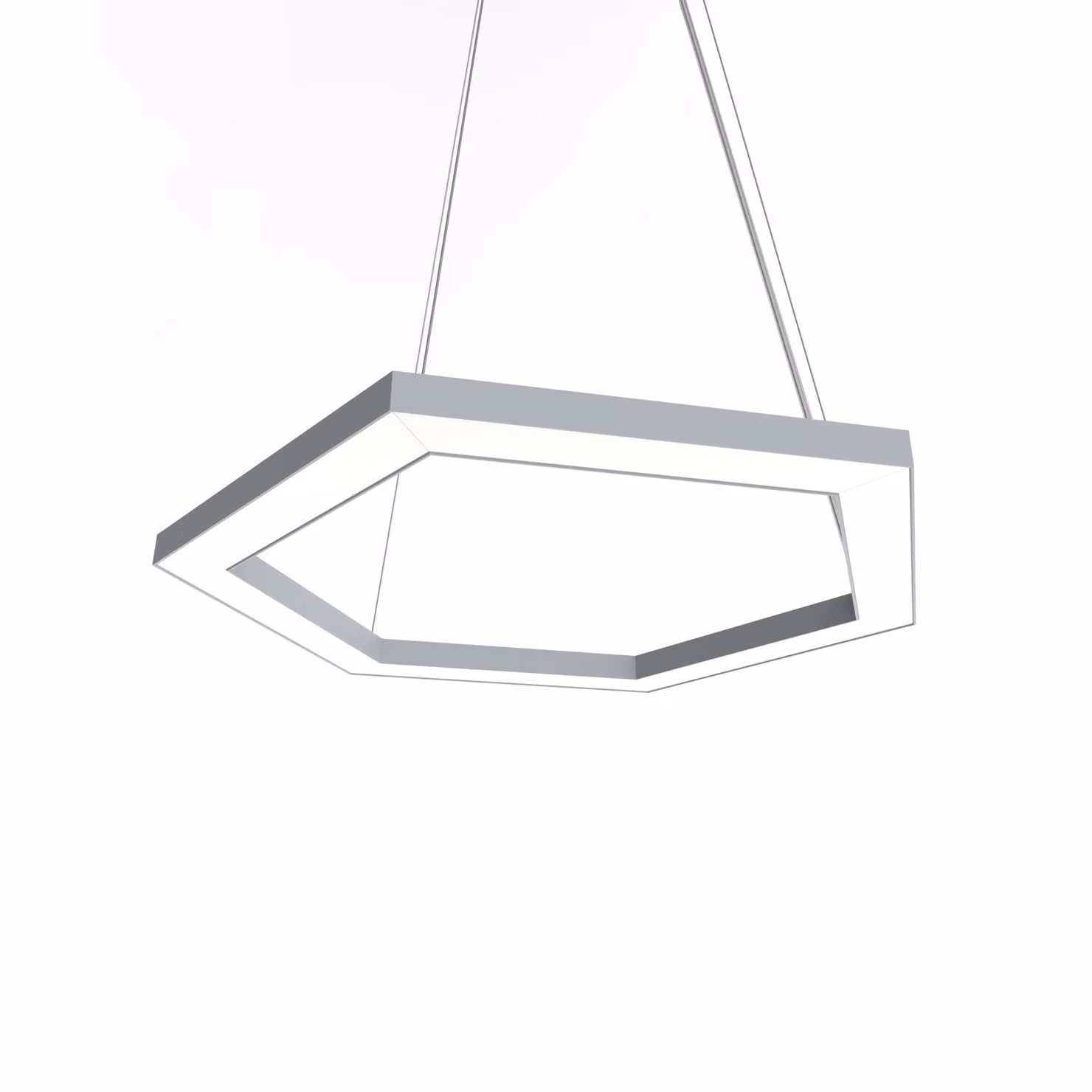 Lampada A Sospensione Esagono D40 Monocolore Opaca