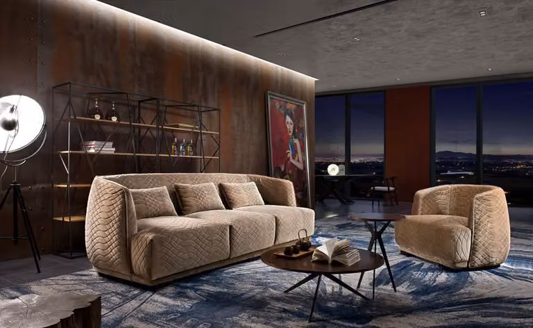 Designer Sofa Sofagarnitur 3+1 Sitzer Couch Polster Garnitur Italienische Möbel