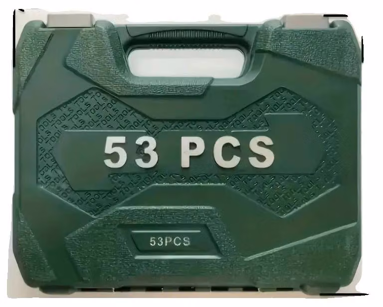 Kit di riparazione auto, set di 53 pezzi, utensili combinati, 53 pezzi, colore: verde