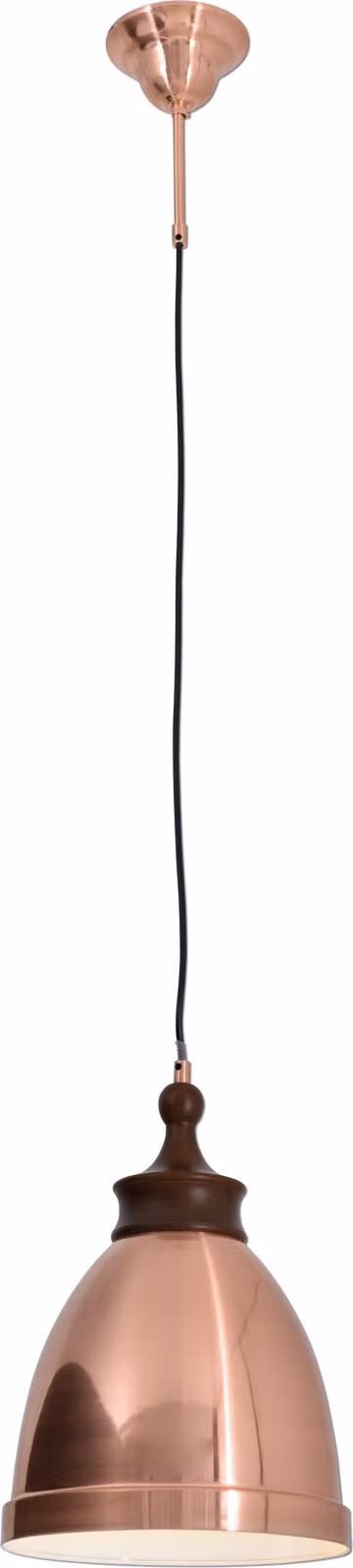 Lampada a sospensione in metallo Näve; colore: rame, 6076147