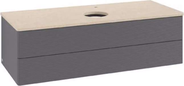 Mobiletto V&B con struttura frontale Antao 120x36x50cm, HL, WBP botti., A m Lac