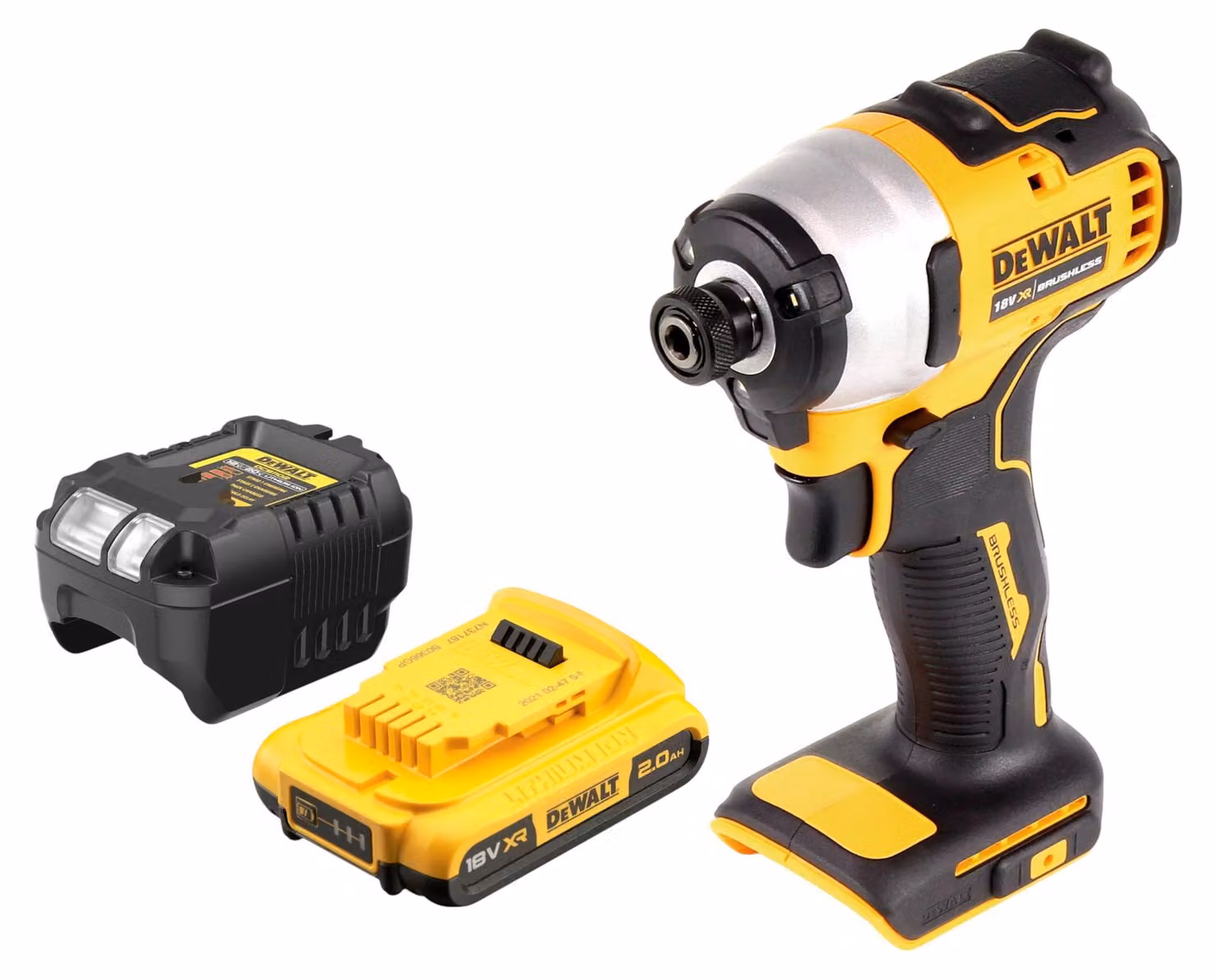 Avvitatore a impulsi a batteria DeWalt DCF 809 D1 18 V 190 Nm 1/4" brushless + 1x batteria ricaricabile 2,0 Ah + caricatore