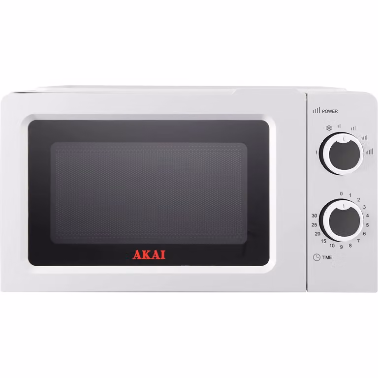 Forno Microonde AKAI Bianco da 20 litri con 700 Watt e funzione solo