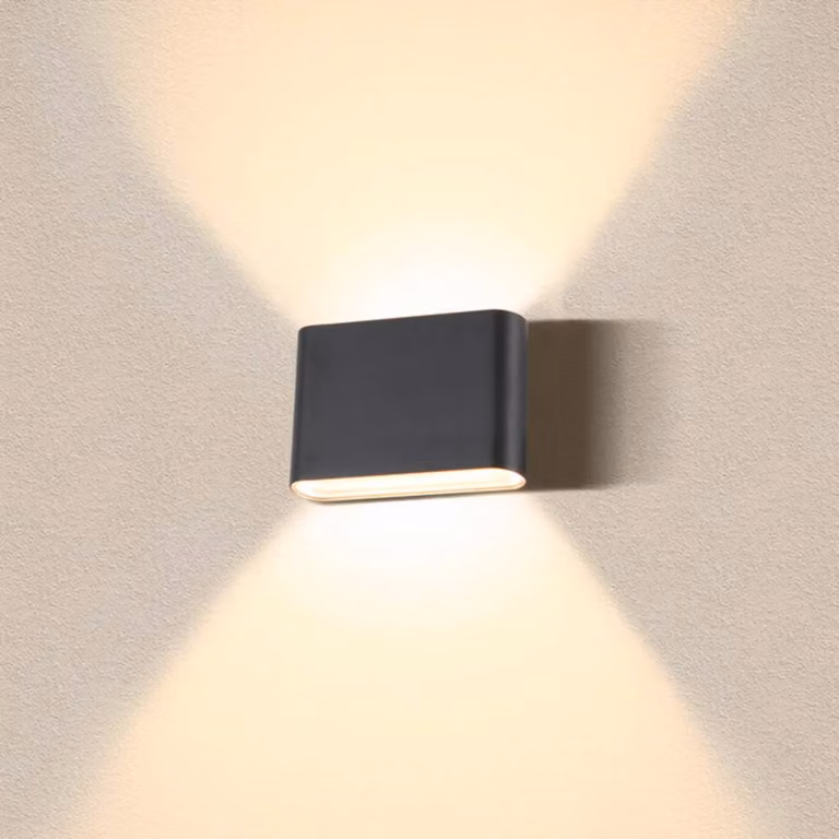 SLV Applique da esterni a LED Oval, Nero, Alluminio, Moderno, Applique LED da esterni