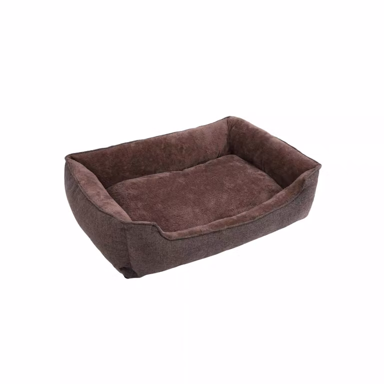 In And OutdoorMatch Cuscino per cani XL Kylee - Marrone - Letto per cani 100x27x75cm - Lavabile - Morbido - Cuscino ortopedico per cani