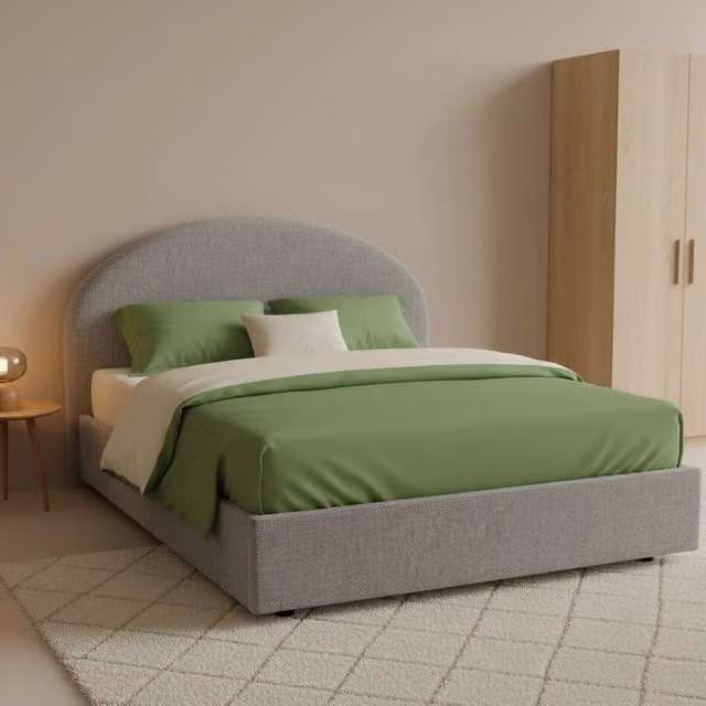 Letto Piazza e Mezza Akis Talamo Italia, Grigio, L/P/H: 120 x 200 x 35 cm