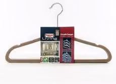 Set di 3 grucce in plastica Domoliving Beige, L: 42 cm