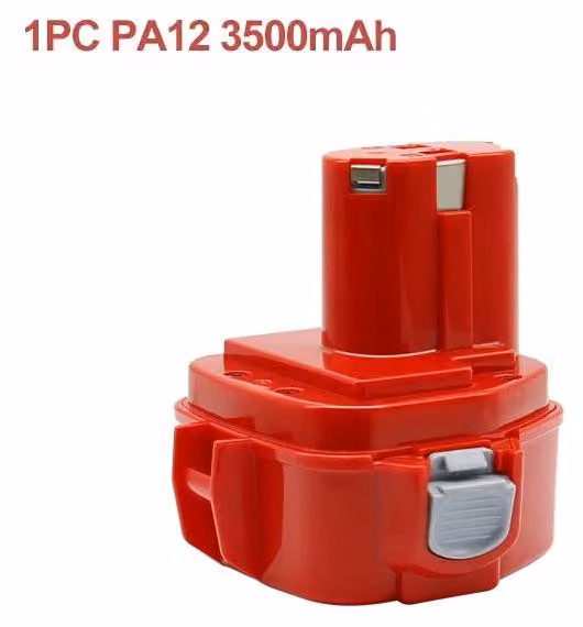 Batteria da 12V 3500mAh per Makita PA12 - Batteria di ricambio Ni-MH - compatibile con PA12/PA1222/1220/1200/1201/1233S - Batteria per utensili elettrici - 1 pezzo
