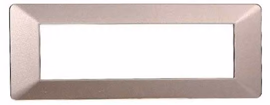 Placca compatibile Vimar Plana 7 moduli plastica colore bronzo Ettroit EV83710