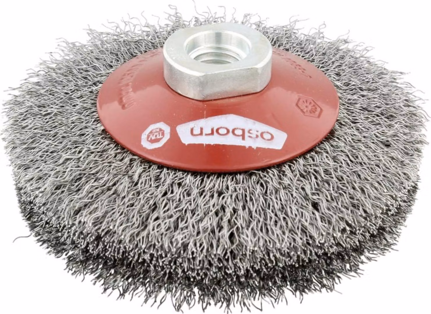 Spazzola conica ste. M14 100x20mm crimpato Osborn