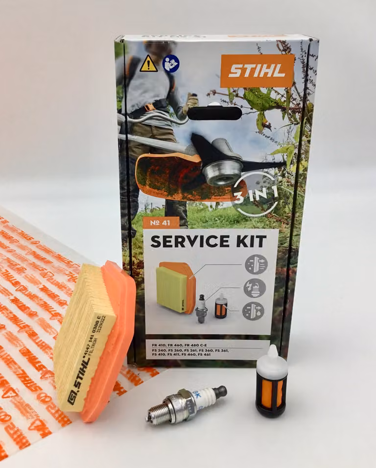 KIT SERVICE STIHL 41 FS 490 , FS 491, FS 510, FS 511, FS 560, FS 561 41470074102 Filtro, Candela