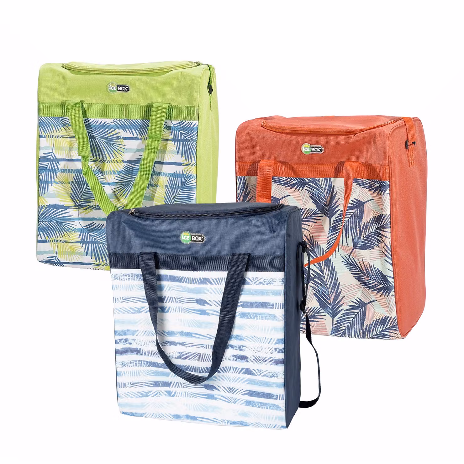 Borsa Termica Ice Box Leaves Multicolore da 28 litri H 41 x L 35 x P 20 cm