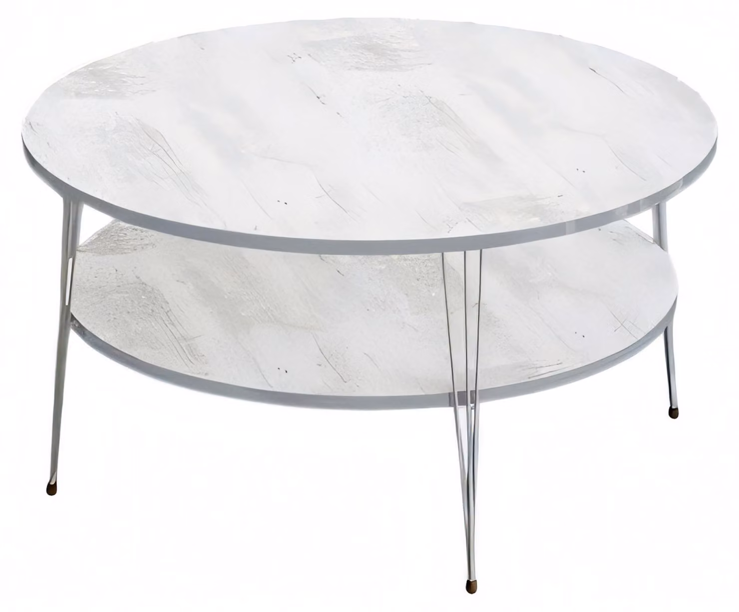 Eleganter weißer Couchtisch aus Holz mit modernem Design