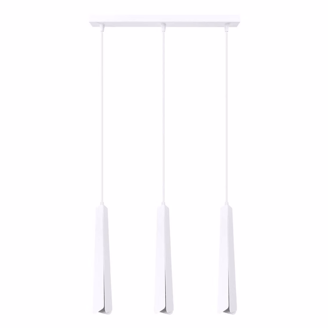 Lampada a sospensione PRYSM 3L bianco 3xG9 8W acciaio 120x5x45cm Sollux Lighting