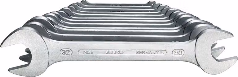 GEDORE 6-12 Set di chiavi aperte doppie da 12 pezzi 6-32 mm, 6077700