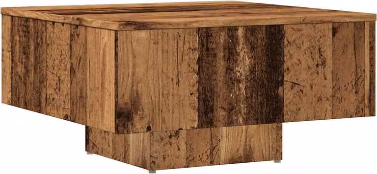 Tavolino Salotto Legno Antico 60x60x31,5 cm Legno Multistrato