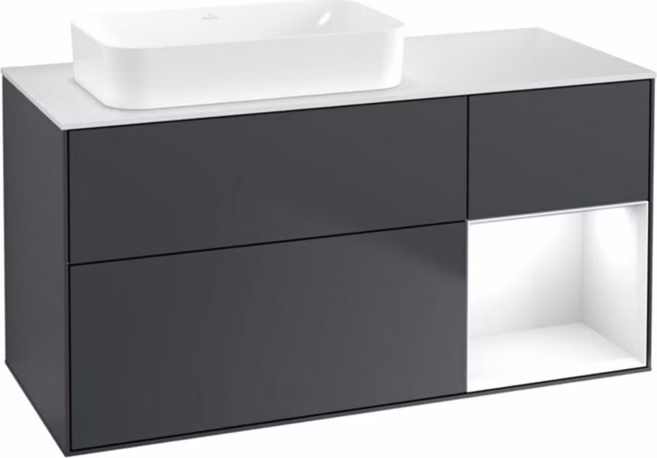 Mobile V&B Finion 120x60 cm, Rg r g wh. Lac, md bl. m Lac